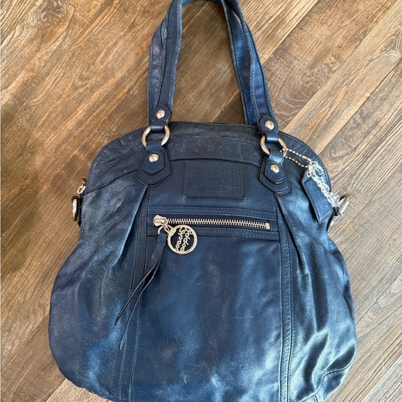 Vintage EUC Rare Coach Poppy Blue Shoulder Bag| Vintage Y2K Bag - Picture 13 of 16